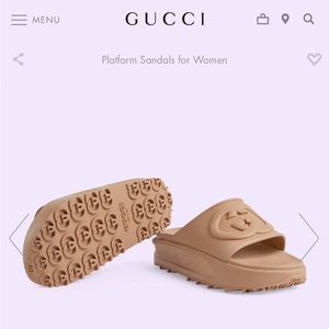 Women's Interlocking G slide sandal